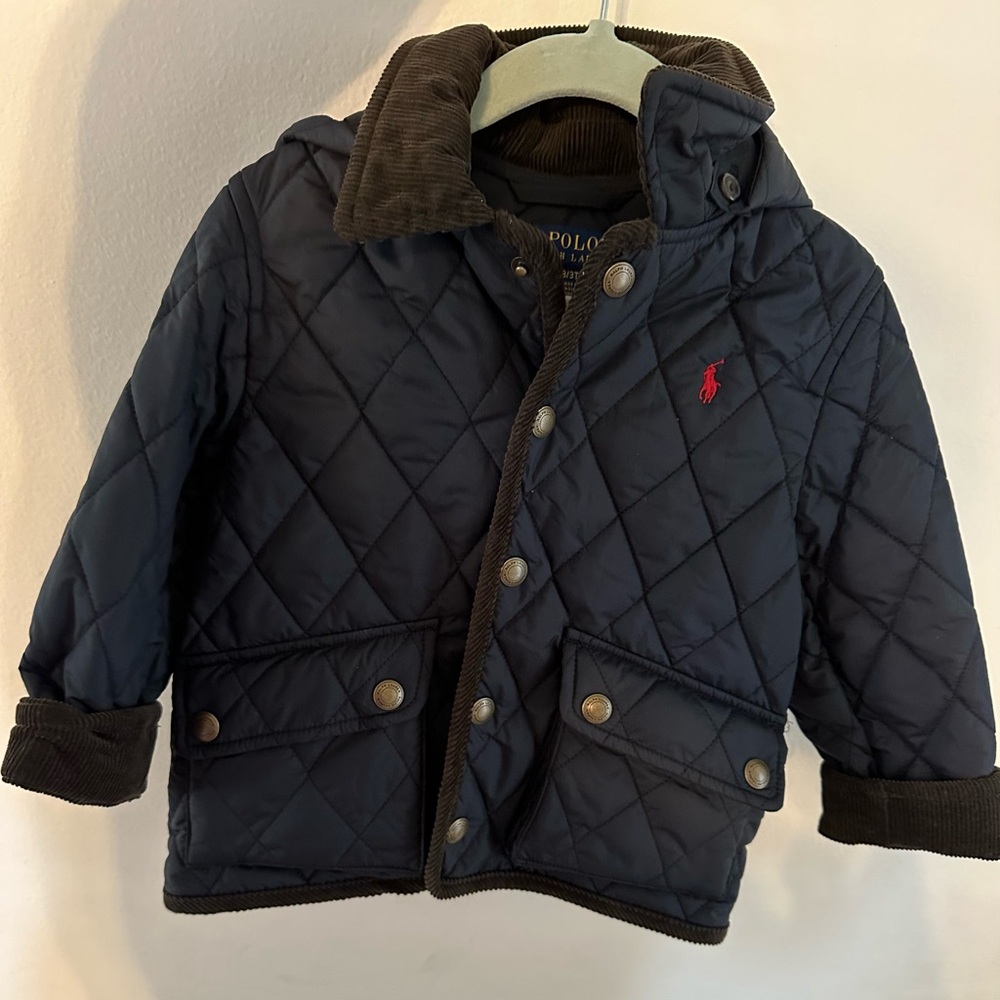 Ralph Lauren Navy Quilted Jacket size 3T
